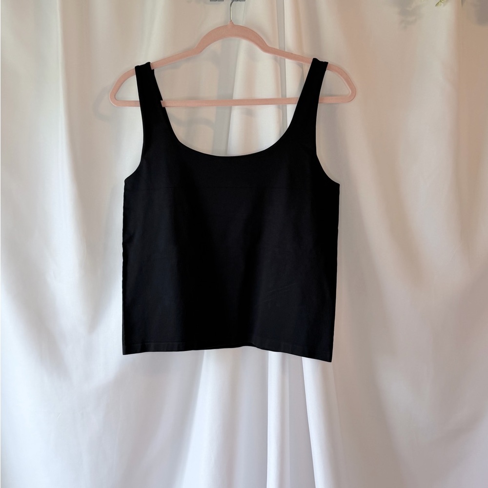 Avec Les Filles Black Scoop Tank